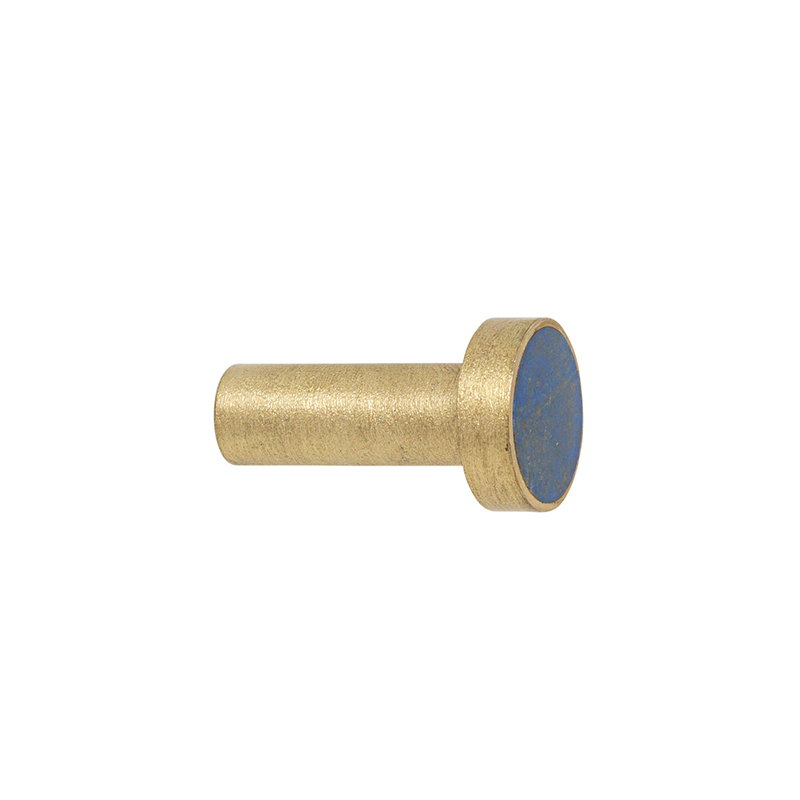 Ferm Living Hook Small Brass Blue Lapis Lazuli Finnish