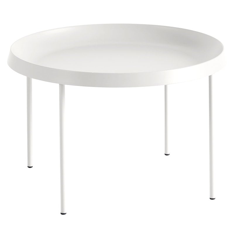 Hay Tulou Coffee Table 55 Cm Off White, White Circle Coffee Table Tray