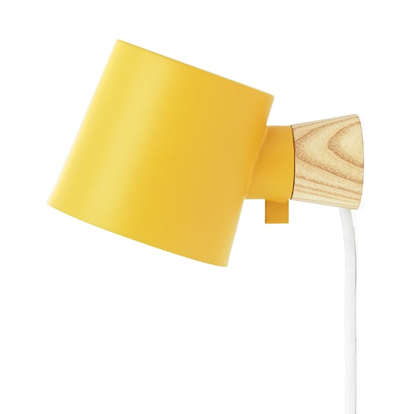 Plak opnieuw Smeren Commotie Normann Copenhagen Rise wall lamp, yellow | Finnish Design Shop