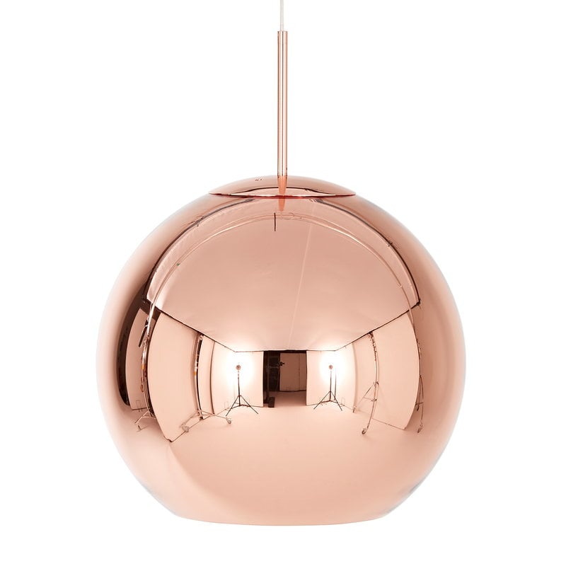 Tom Dixon Copper LED pendant, round, 25 cm | Finnish Design Shop