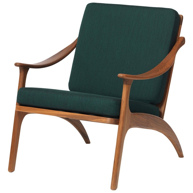 Warm Nordic Lean Back Lounge Chair, Wood Classics Teak Outdoor Furniture