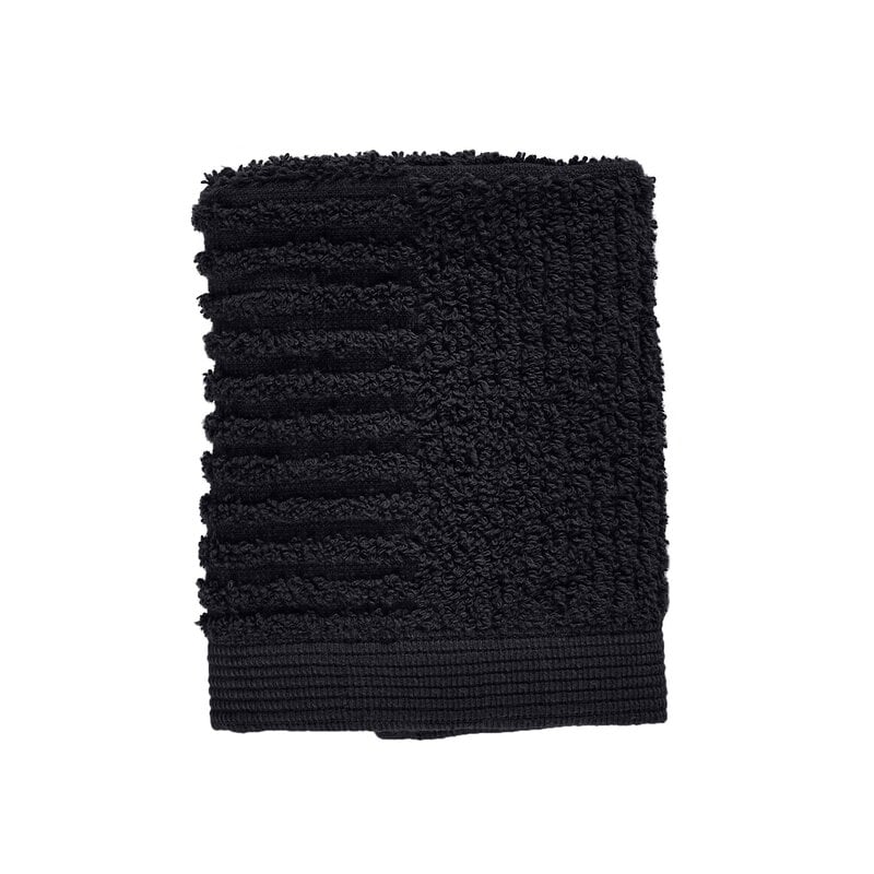 Zone Denmark Asciugamano viso Classic, 30 x 30 cm, nero, immagine prodotto