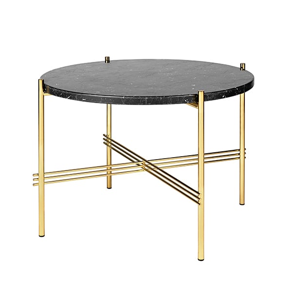 Gubi Ts Coffee Table 55 Cm Brass, Brass Marble Top Coffee Table