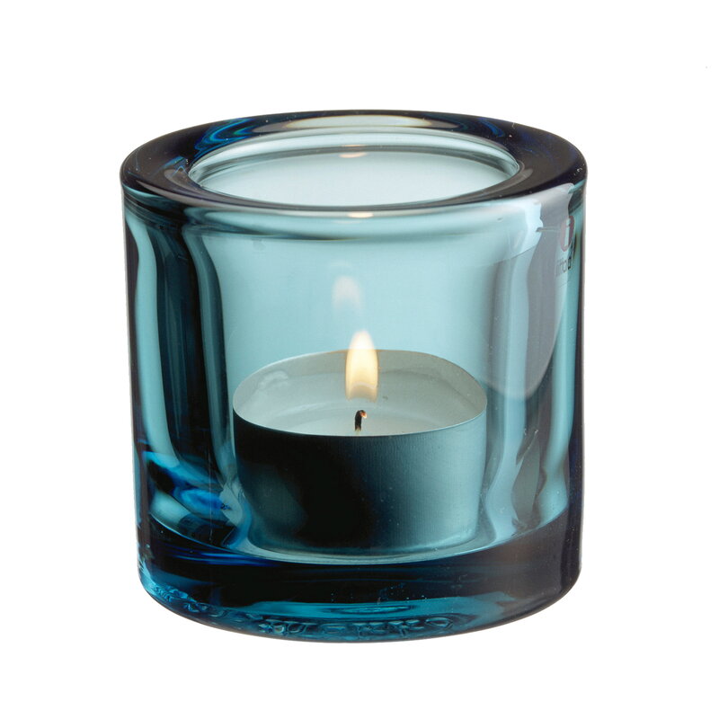 Iittala Kivi tealight candleholder, sea blue | Finnish Design Shop