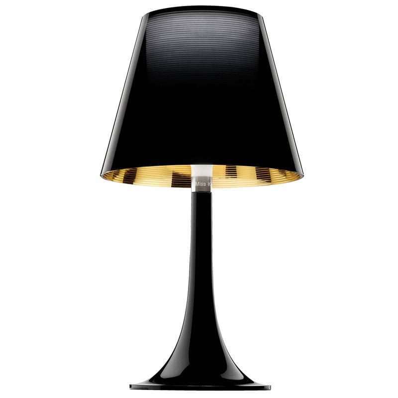 Flos Miss K Table Lamp Black Finnish, Montserrat Leaf Table Lamp Gold