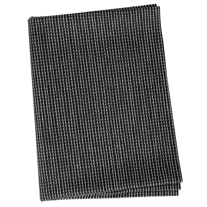 Artek Rivi acrylic coated fabric, 145 x 300 cm, black - white