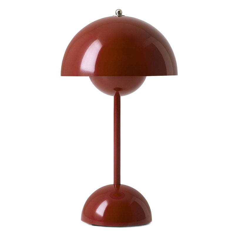Tradition Flowerpot Vp9 Portable Table, Dark Red Table Lamp Shades