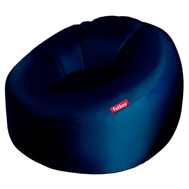 Fat Boy Lamzac Inflatable Chair Sofa Lounge Blue Made In USA 
