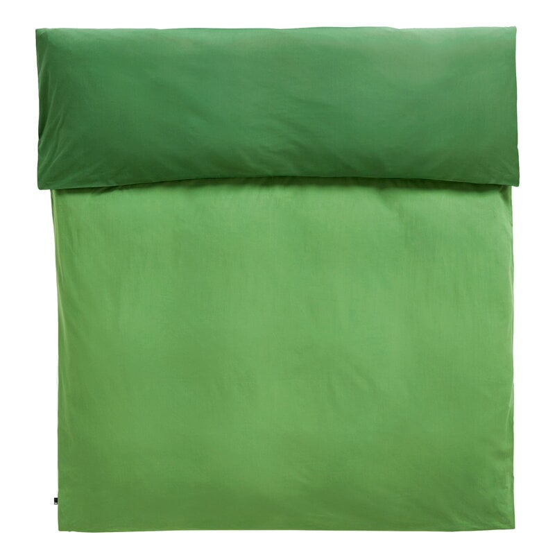 Modern Duvet Cover Set Cotton 220 x 240 cm Solid Pattern Green