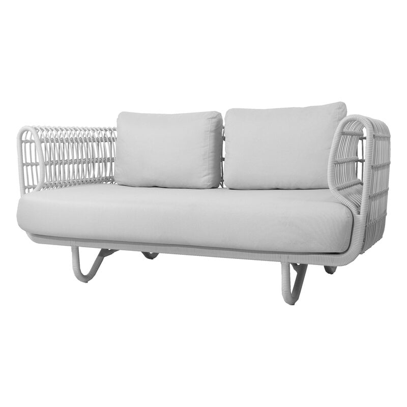 Cane Line Nest 2 Seater Sofa White, White Outdoor Sofa Ikea