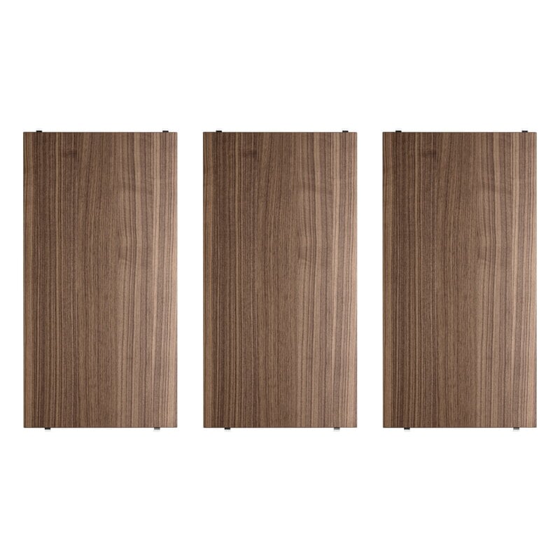 String Furniture String shelf 58 x 30 cm, 3-pack, walnut | Finnish