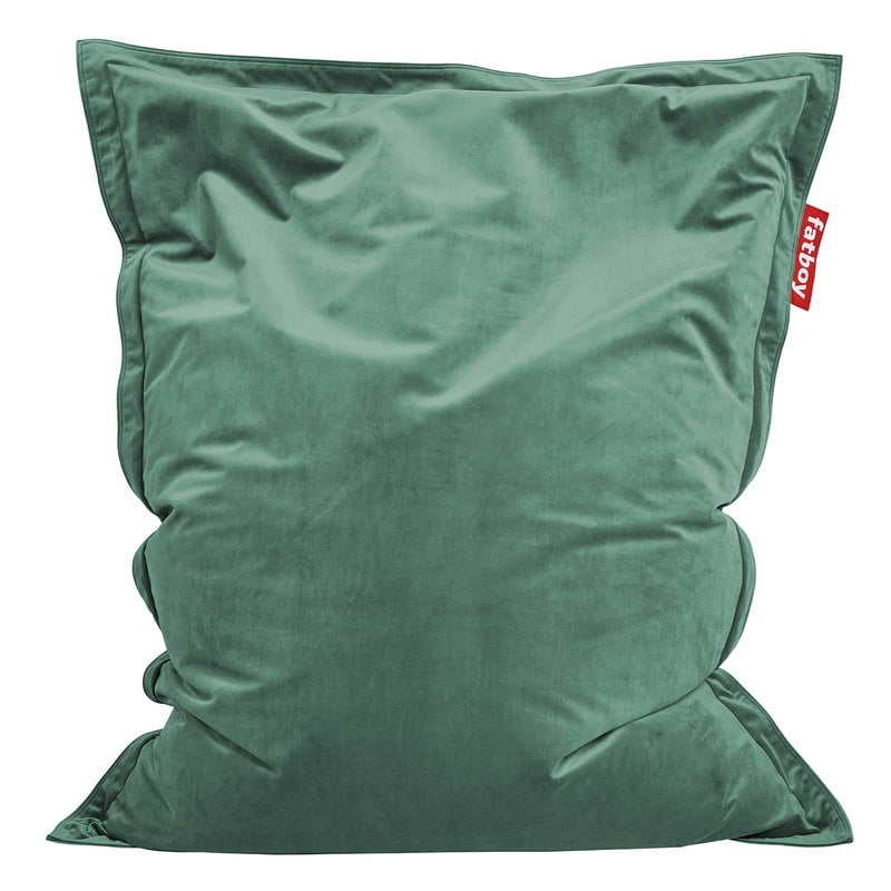 omverwerping instant ontwerp Fatboy Original Slim Velvet Recycled bean bag, sage | Finnish Design Shop
