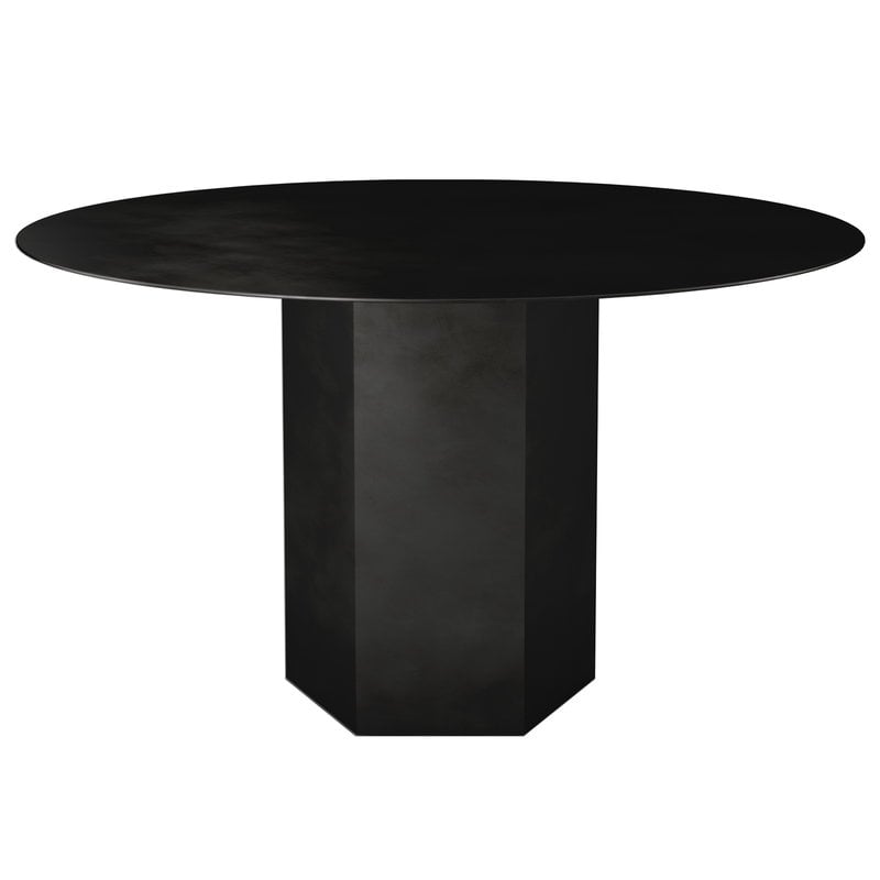 Gubi Epic Dining Table Round 130 Cm, Black Dining Table Round
