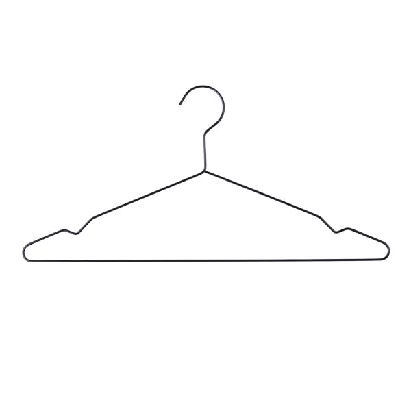 Hangers HAY Hang hanger, 5 pcs, black | Finnish Design Shop