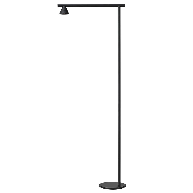 black geometric floor lamp