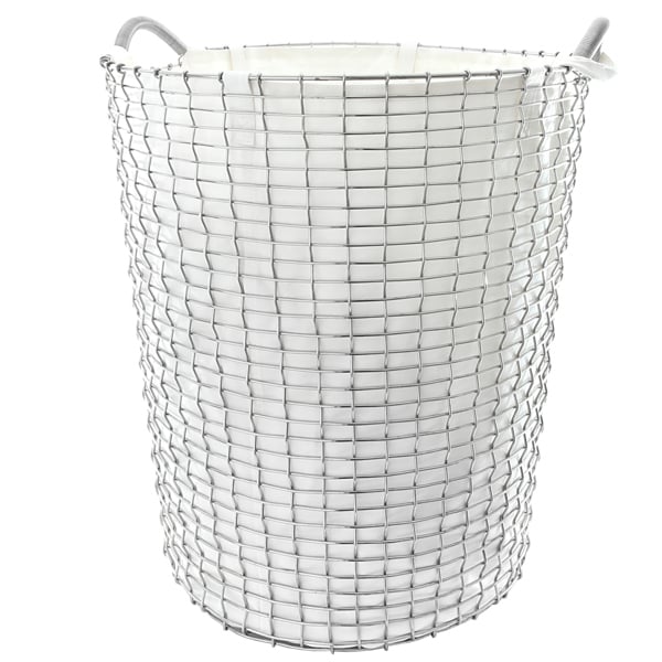 wire laundry basket round