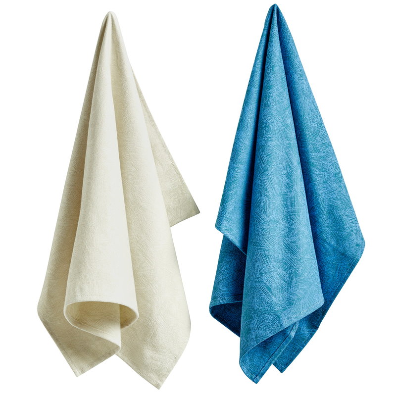 aqua tea towels