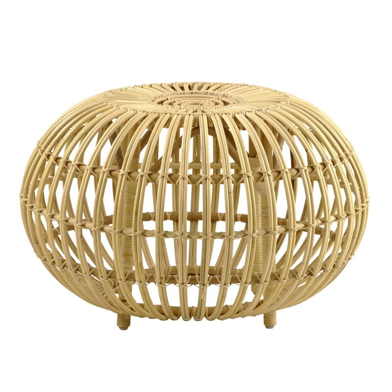 Pouf in rattan naturale