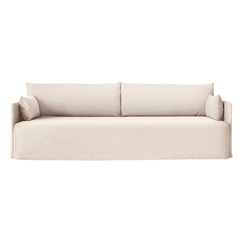 Audo Copenhagen Offset 3-seater sofa with loose cover, Logan Jasmine, view 1