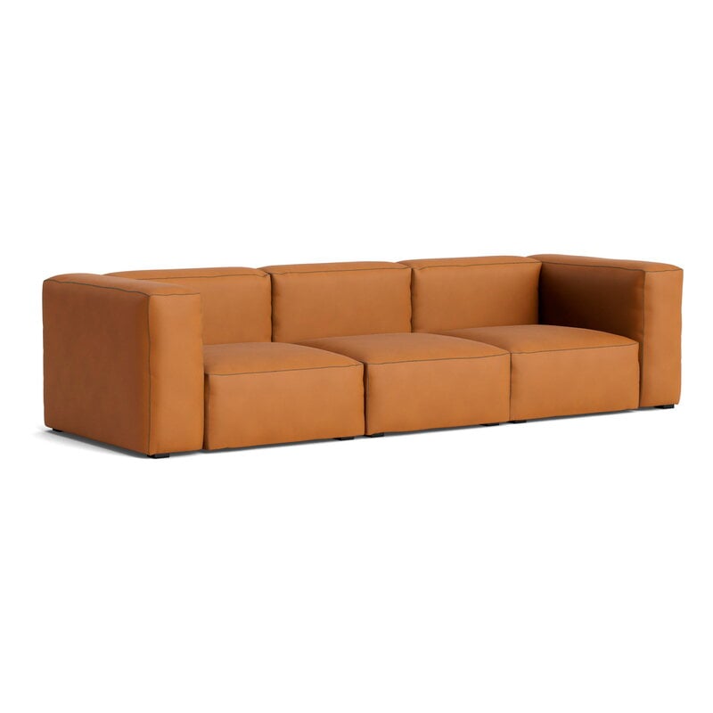 HAY Mags Soft 3-seater sofa, Comb.1 high arm, Sense 250 leather, product image