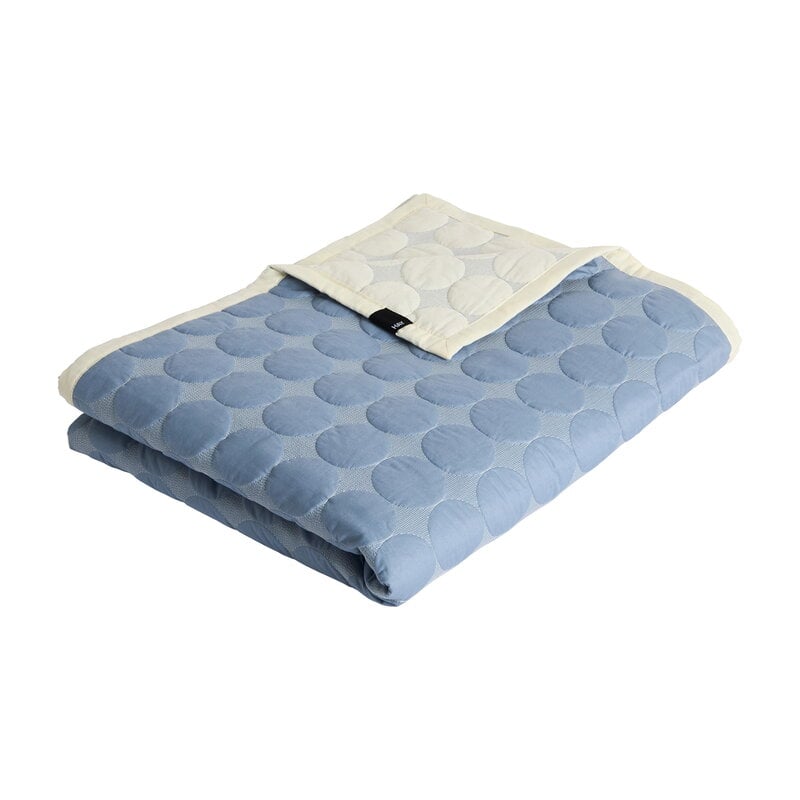 HAY Mega Dot Organic päiväpeitto, dusty blue, näkymä 3