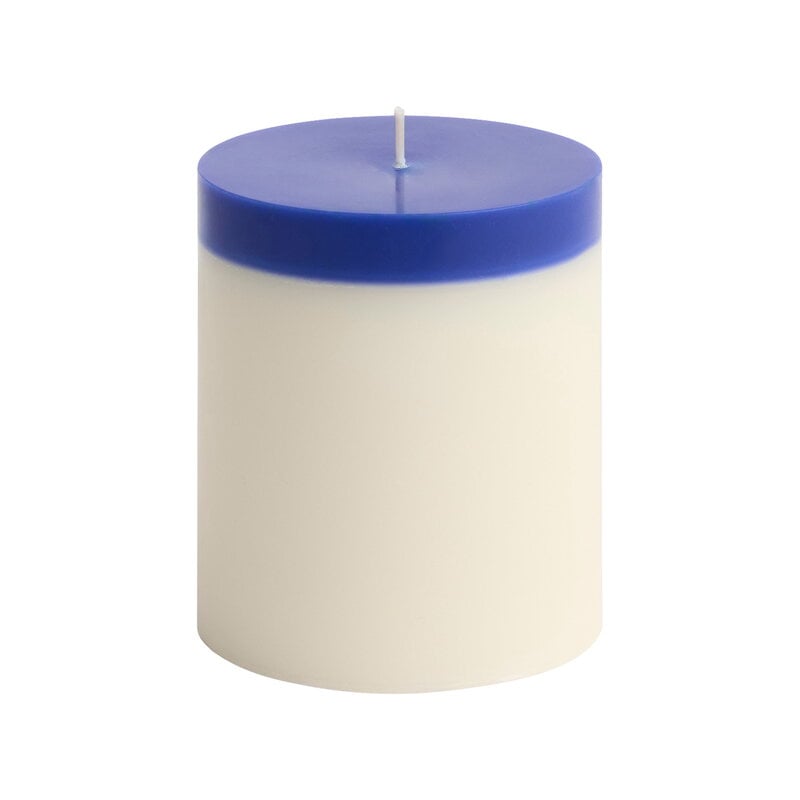 HAY Bougie Silo, M, ivoire - bleu royal | Finnish Design Shop