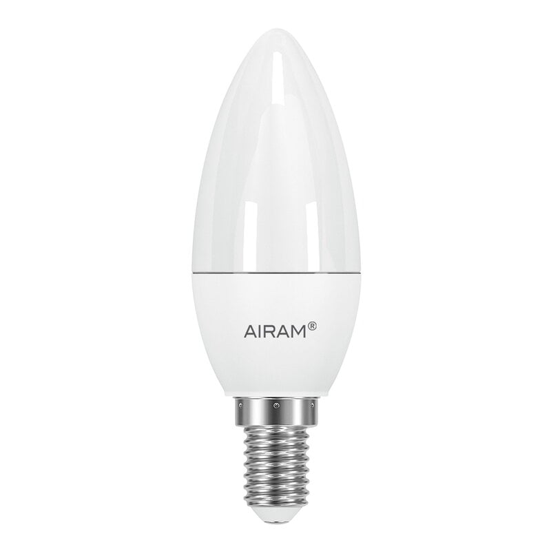 Airam LED Oiva candle bulb, E14 3000K 470lm, Finnish Design IE