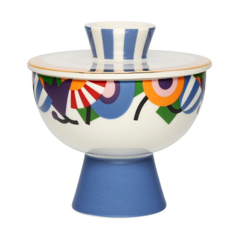 置物 ARABIA HLA Arabia 24h treasure jar with lid, 13 x 13 cm, Tivoli | Finnish