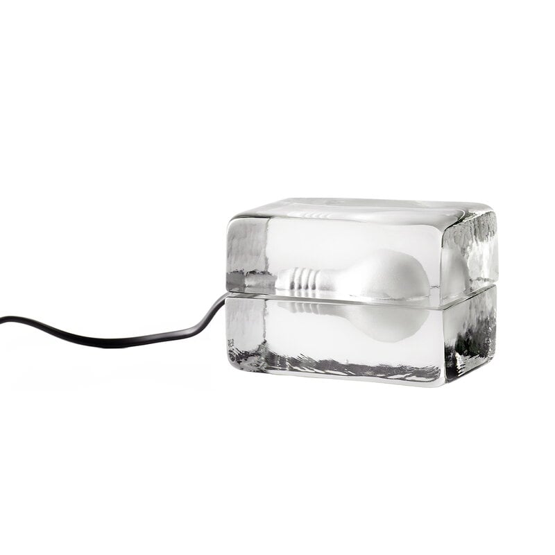 Mini Block Lamp, black cord