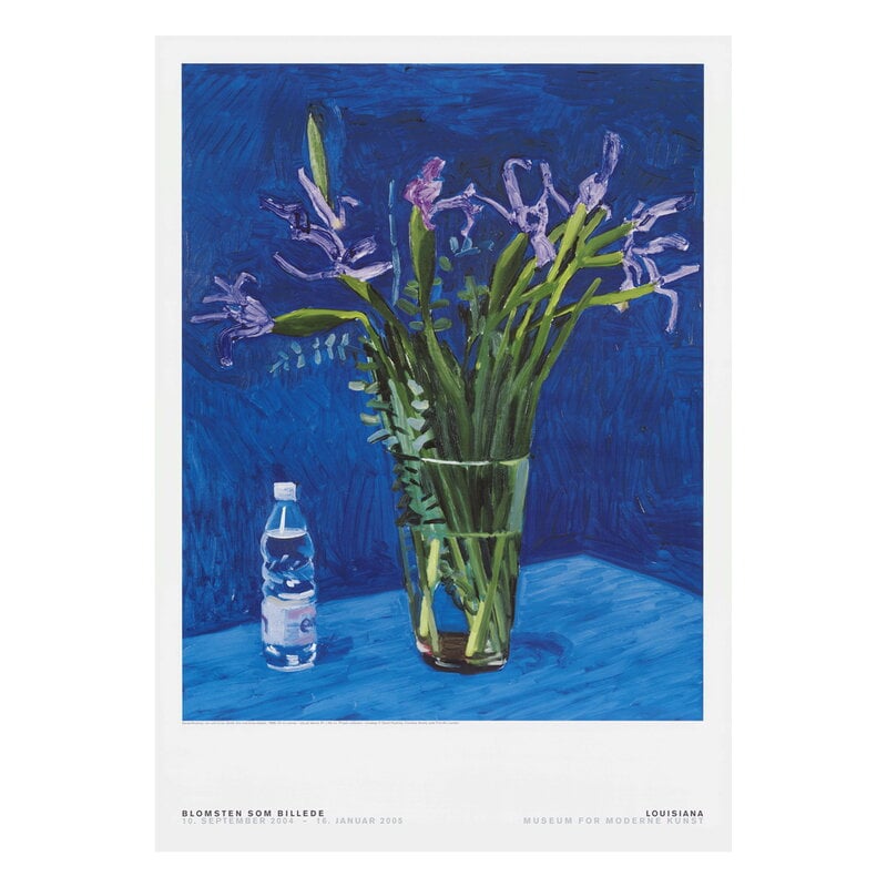 額装品/Iris With Evian Bottle/デビット ホックニー Louisiana Museum of Modern Art David Hockney - Iris with Evian