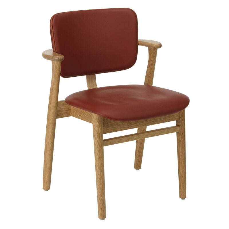Artek Domus chair, lacquered oak - Spectrum terracotta - Prestige