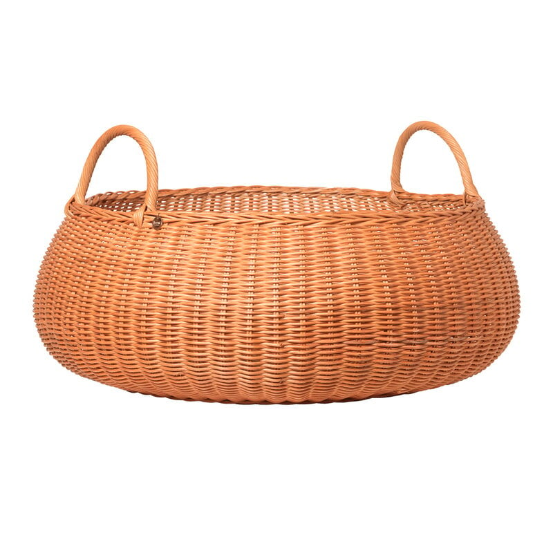 Small Rattan Basket Natural Finish