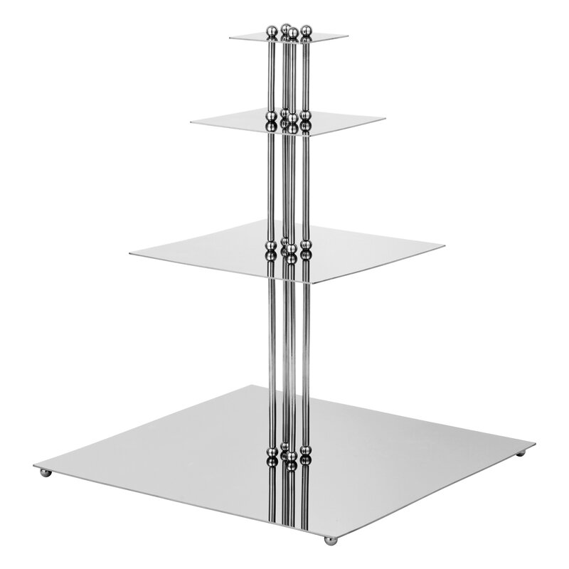 Ferm Living Orbelle Etagere à niveaux, acier inoxydable poli miroir, image produit