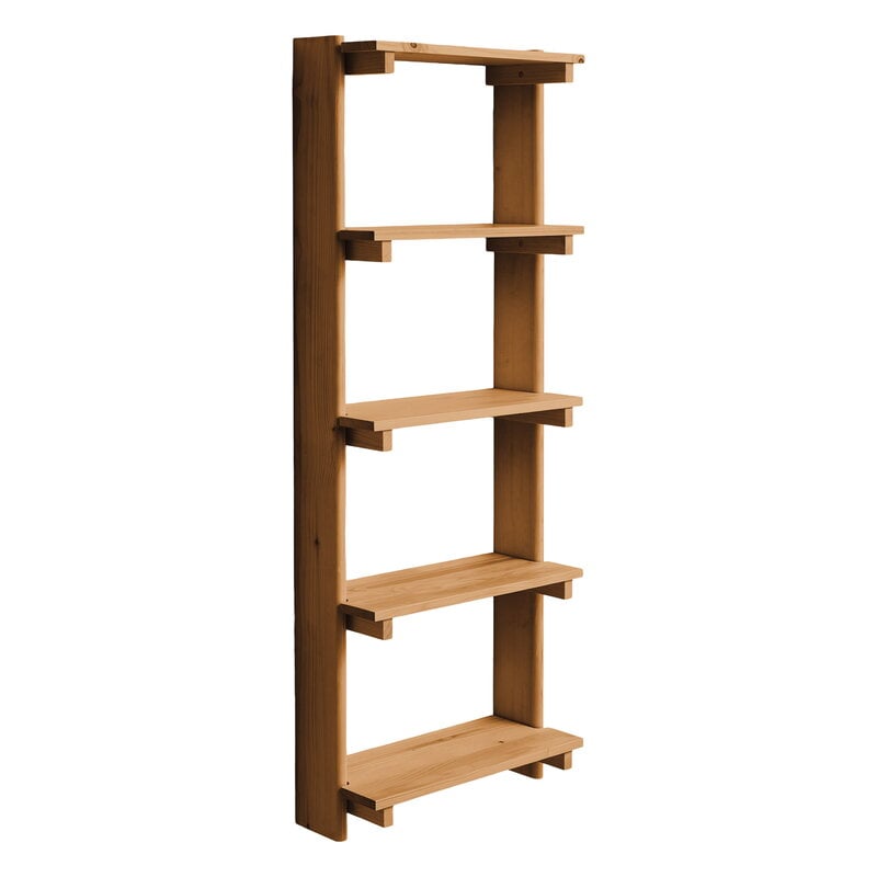 Form & Refine Beam wall shelf 5, deep brown pine | Finnish Design Shop