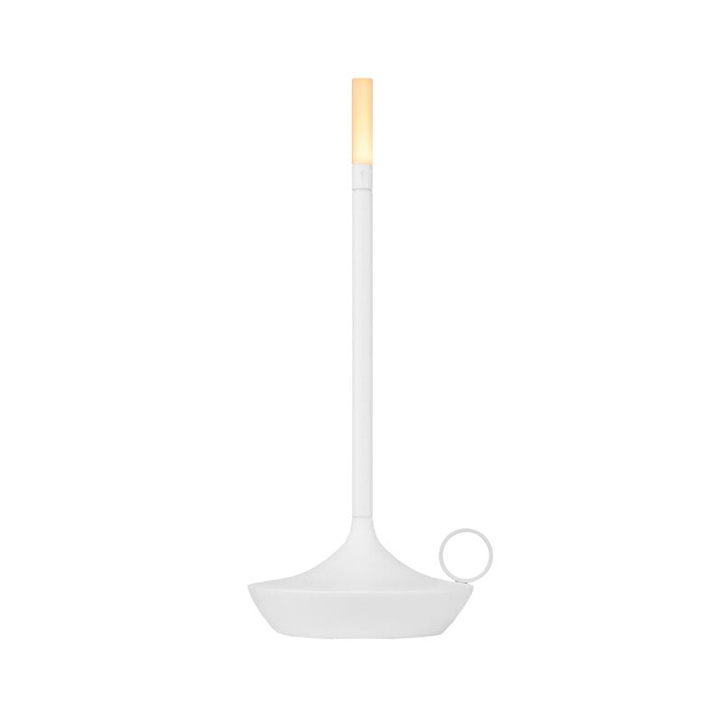 Graypants Wick Portable Table Lamp, White