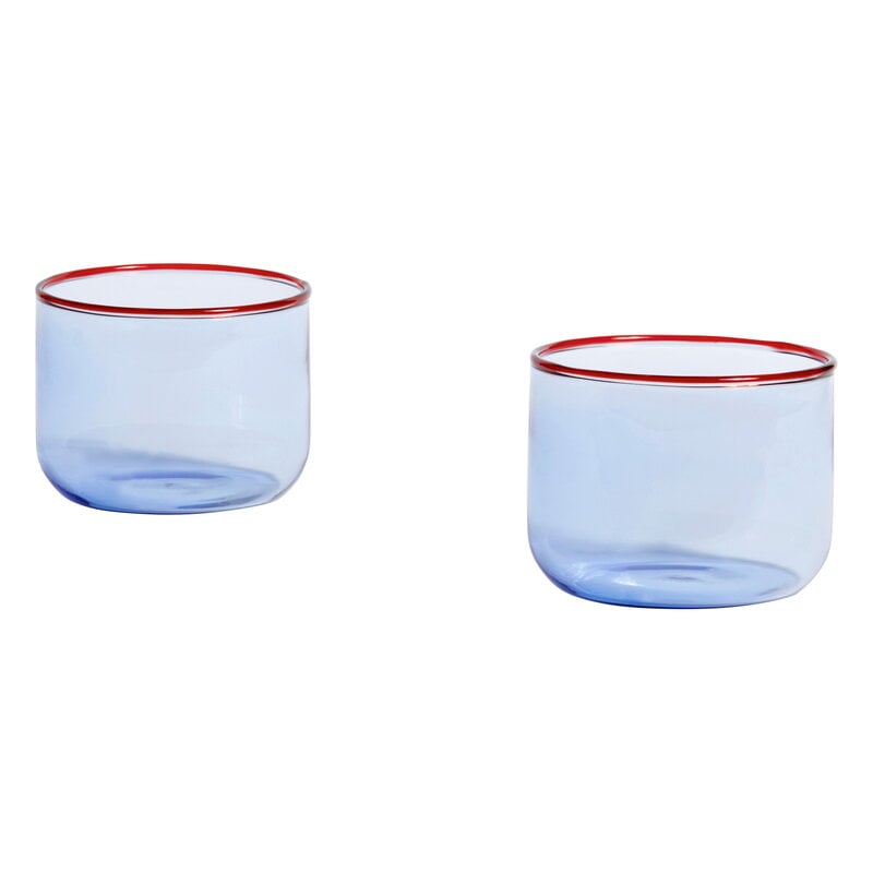 Borosilicate Cup in Light Blue/Pink