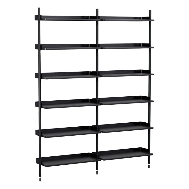 HAY Pier System 102 shelf, 2 columns, PS black, product image