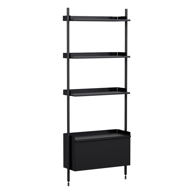 HAY Pier System 131 shelf, 1 column, PS black, view 1