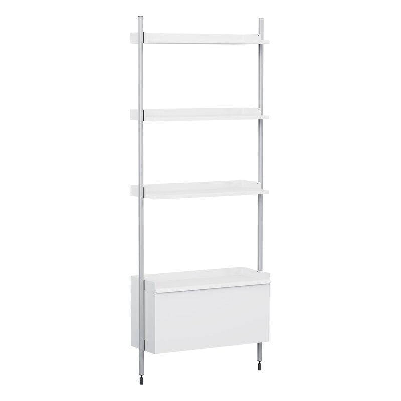 HAY Pier System 131 shelf, 1 column, PS white - aluminium, view 1