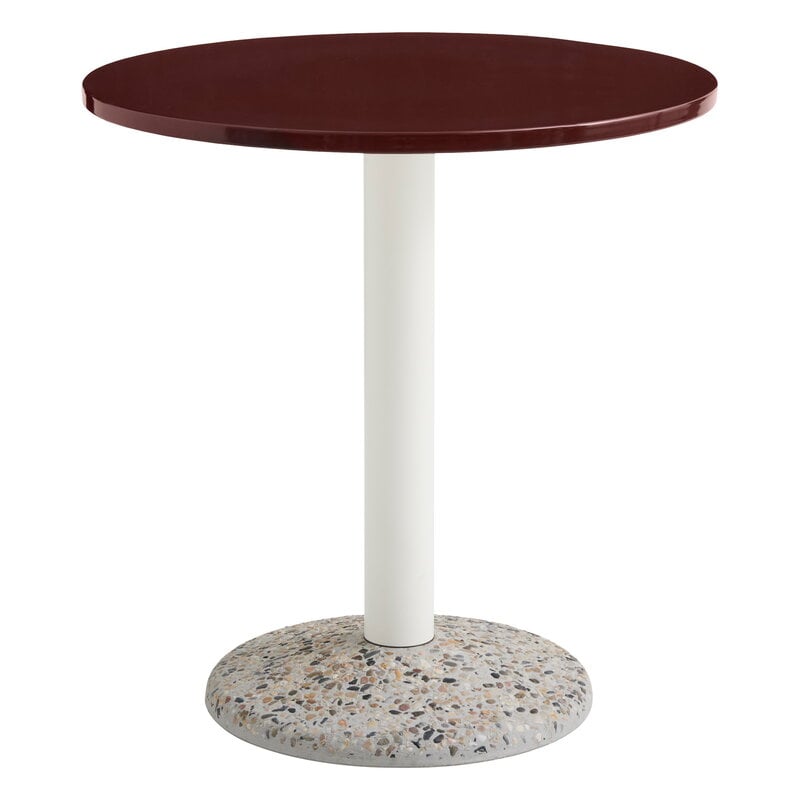 HAY Ceramic table, 70 cm, bordeaux, product image