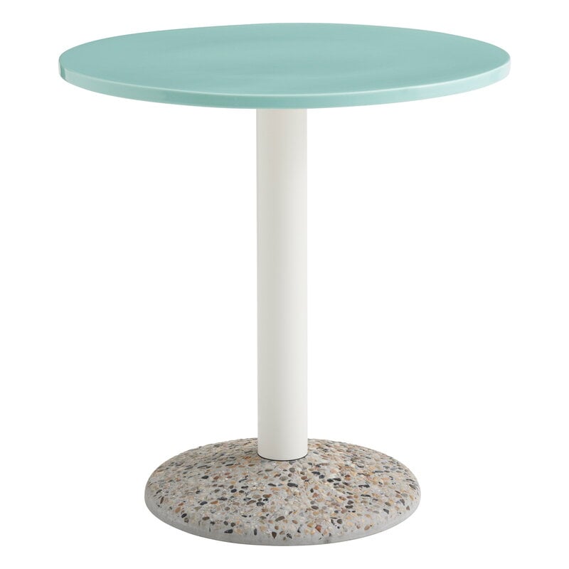 HAY Ceramic table, 70 cm, light mint, product image