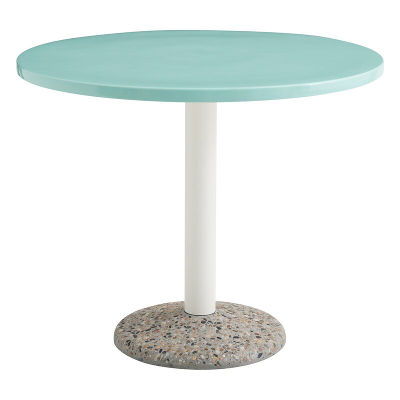 HAY Ceramic table, 90 cm, light mint, product image