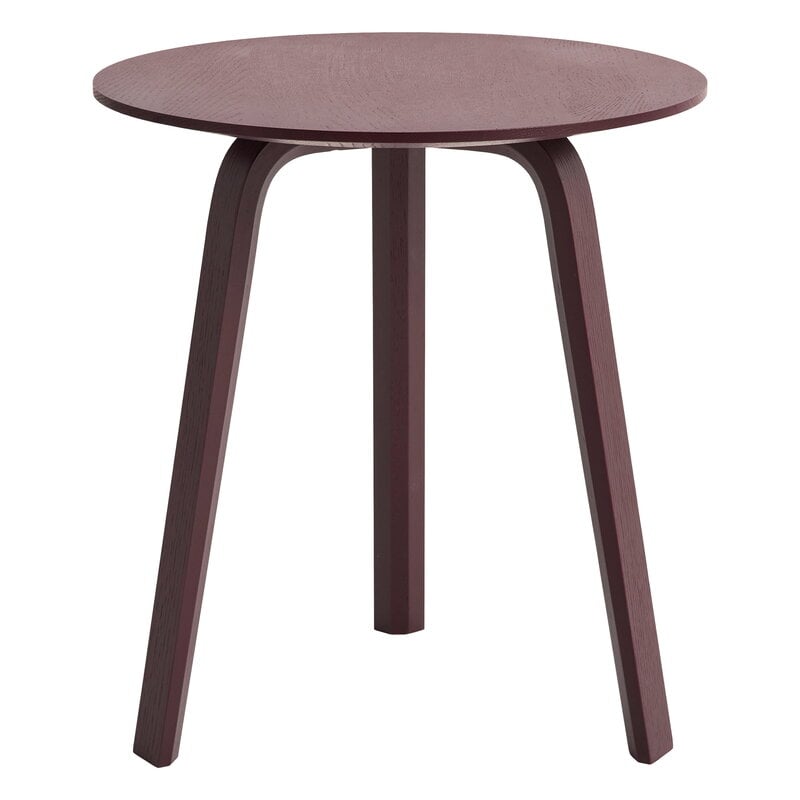 HAY Bella coffee table 45 cm, high, dark bordeaux | Finnish Design
