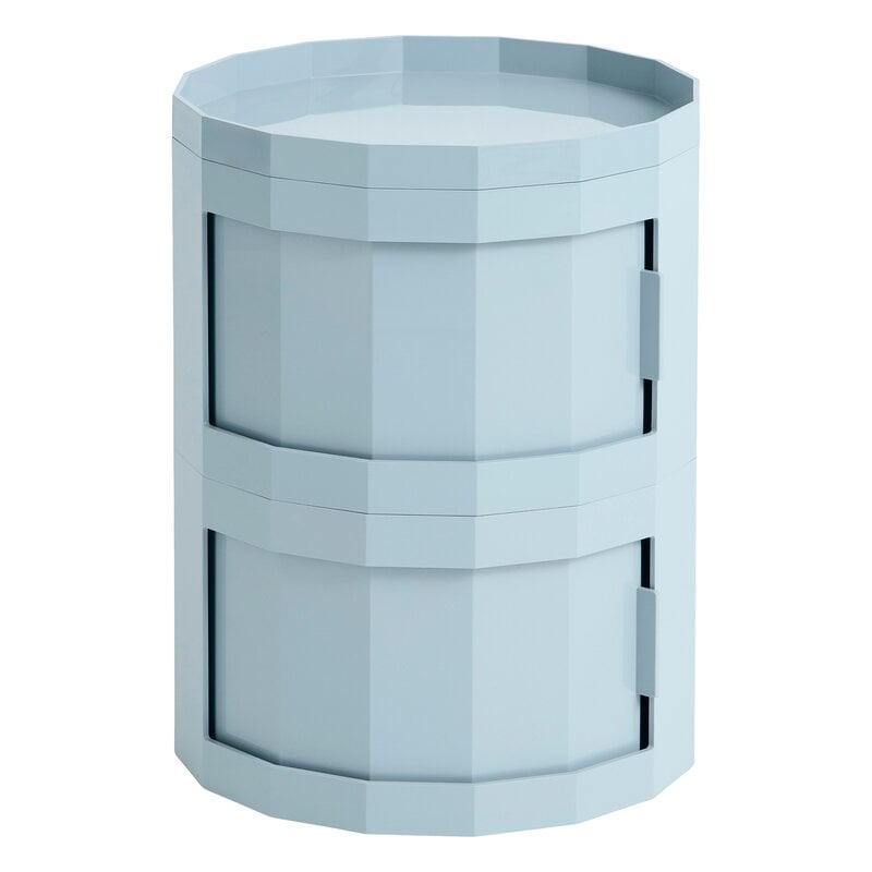 新品未使用 HAY FACET CABINET HIGH ミスティブルー HAY Facet cabinet 20, two doors, misty blue | Finnish Design Shop