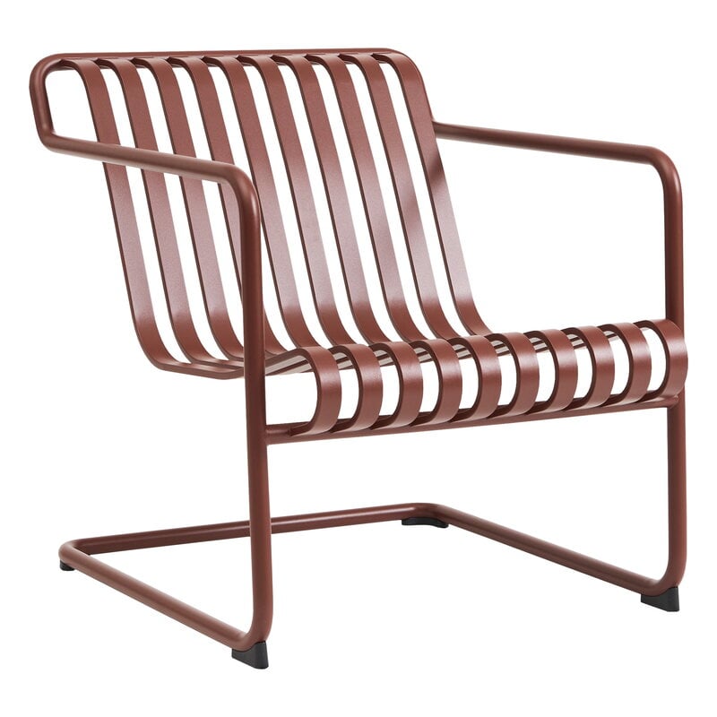HAY Palissade Cantilever lounge chair, low, iron red | Finnish HAY Palissade Cantilever lounge chair, low, iron red | Finnish