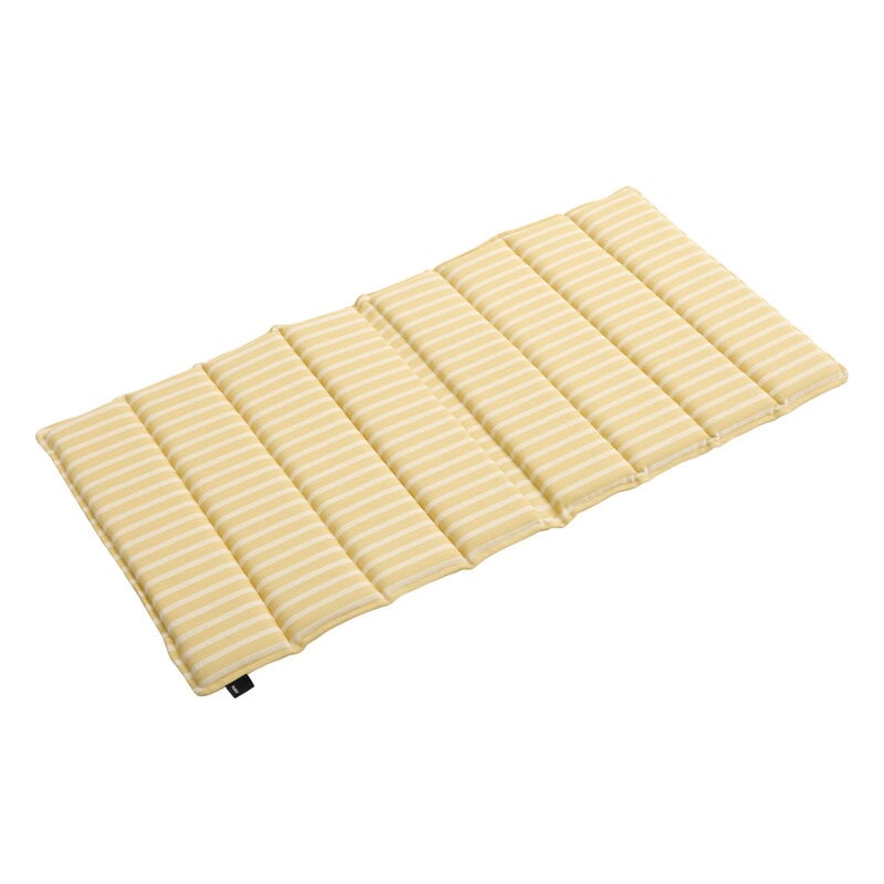 HAY Terrazza Folding seat cushion, 82 x 40 cm, yellow bold stripe, product image