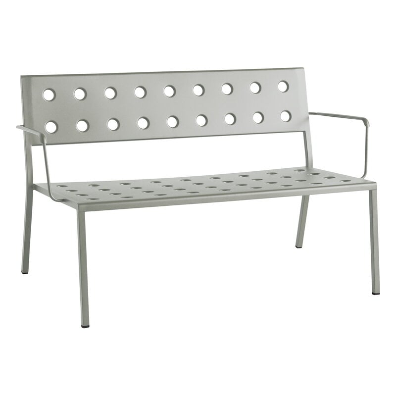 HAY Banc lounge Balcony avec accoudoir, 121,5 x 69 cm, desert green, image produit
