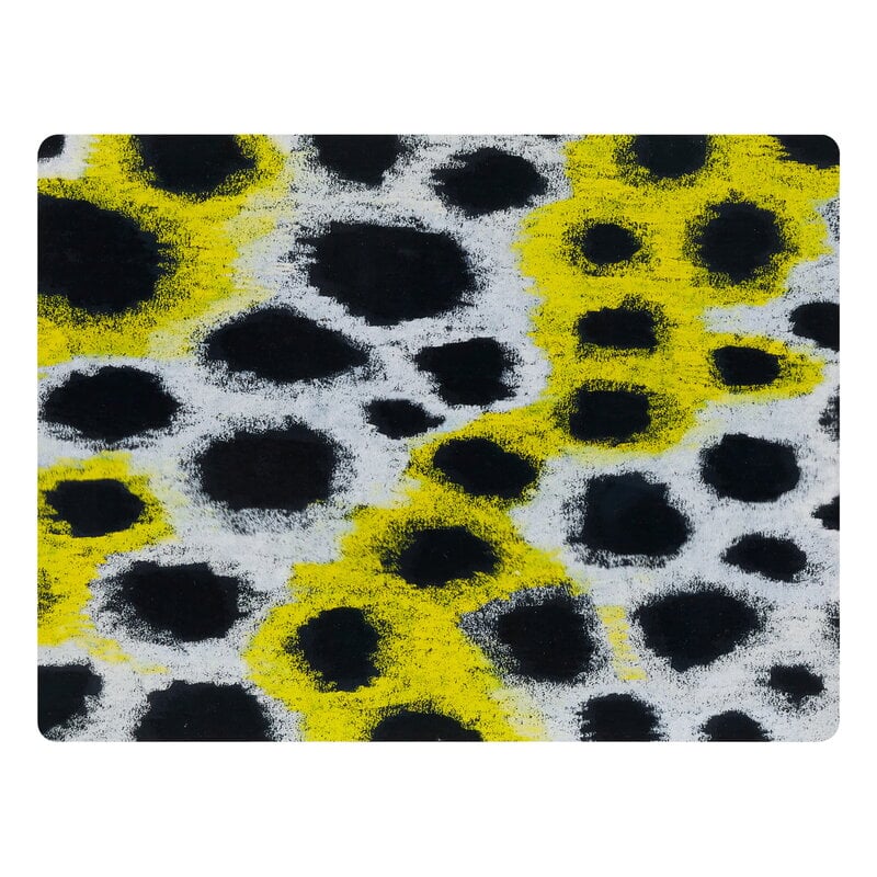 Hem Monster placemat, set of 2, white yellow black Finnish Design Shop