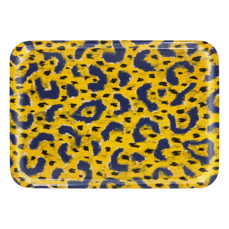 Hem Monster rectangular tray, M, ochre yellow - grey - black, product image