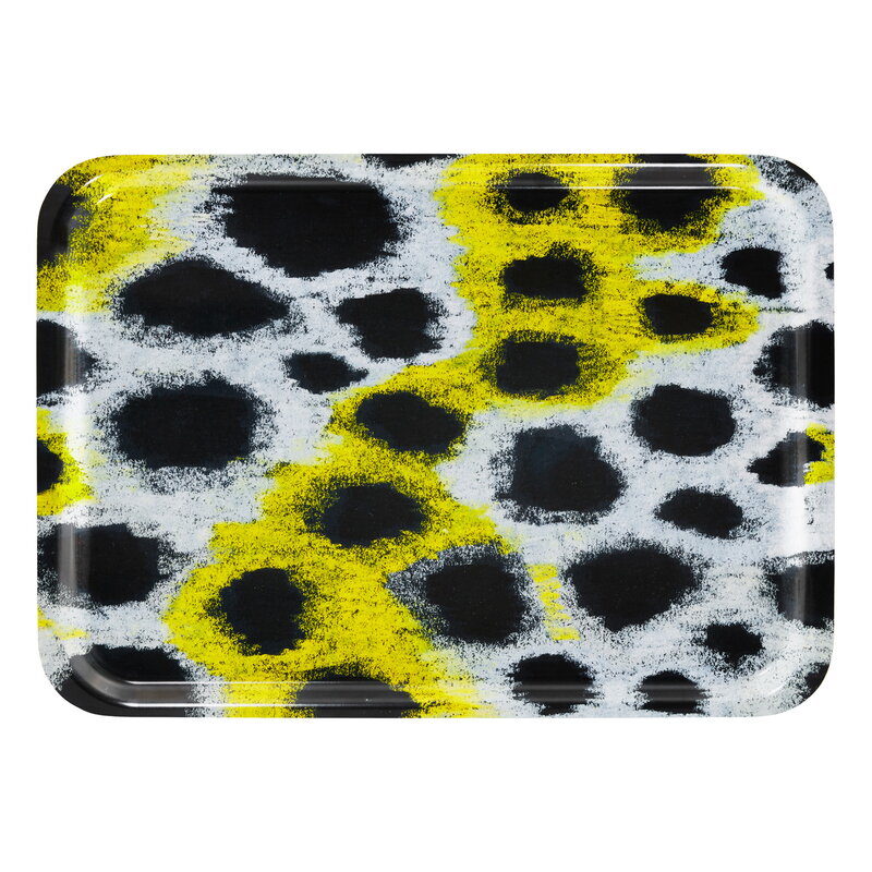Hem Monster rectangular tray, M, white - yellow - black, product image